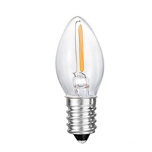 C7 New LED Tail Flameless Glass Candle Light Bulb 1W 2W 3W 4W